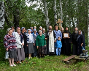 14 августа 2018 г. – водосвятный молебен на ключе близ с. Широковское в праздник Изнесения Честных Древ Креста Господня совершил наместник Далматовского монастыря игумен Варнава (Аверьянов) вместе с прихожанами.