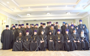 24 декабря 2019 г. – священнослужители Далматовского монастыря во главе с наместником игуменом Варнавой (Аверьяновым) приняли участие в годовом Епархиальном собрании.