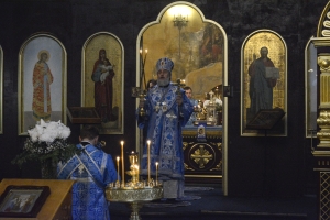 15 февраля 2017 г. – в праздник Сретения Господня Преосвященнейший Владимир, епископ Шадринский и Далматовский возглавил Божественную литургию в Скорбященском храме Далматовского монастыря.