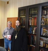 4 июля 2019 г. – По благословению епископа Шадринского и Далматовского Владимира епархиальный древлехранитель игумен Варнава (Аверьянов) вручил церковные награды руководству Управления охраны памятников культурного наследия Курганской области.