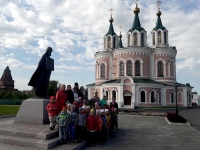 17 сентября 2018 г. – Насельник Далматовского монастыря иеромонах Иосиф (Бровкин) провел экскурсию по территории обители для православной группы имени преподобного Далмата Исетского из детского сада «Умка» г. Шадринска.